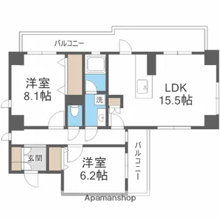 兵庫県伊丹市西台4丁目【マンション】の間取り