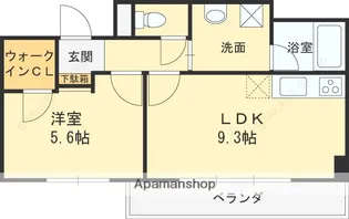 ブルーノ夙川Residence【5階】の間取り
