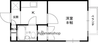 シャンボール田代【1階】の間取り