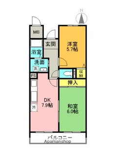 シャルマン【3階】の間取り