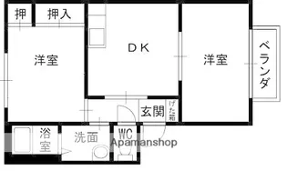 兵庫県西宮市北昭和町【アパート】の間取り