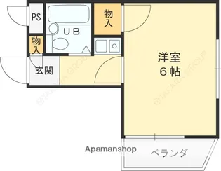 モンヴィラージュ苦楽園【303号室】の間取り