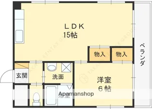 ルナ12【5階】の間取り