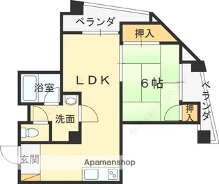奥野ビル【4階】の間取り