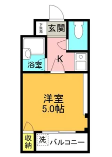 京阪プリンスマンション【4階】の間取り
