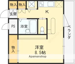 西北チェリーマンション【3階】の間取り