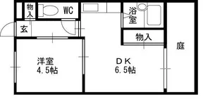 リバーサイド夙川【1階】の間取り