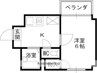 兵庫県西宮市甲東園1丁目【マンション】の間取り