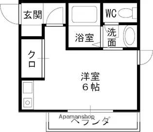 キャンファー門戸【2階】の間取り