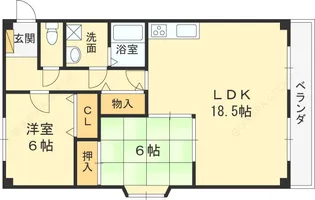 grande苦楽園口【3階】の間取り