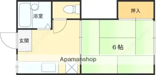 木田コーポⅡ【203号室】の間取り