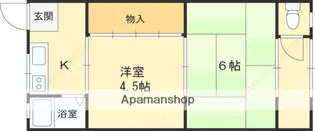 坂元コーポ【2階】の間取り