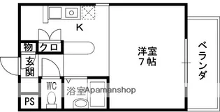 ペアコート仁川【104号室】の間取り