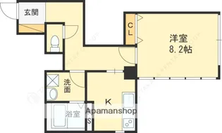 コロナール甲子園【1階】の間取り