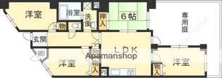 夙川リンデンハイム【1階】の間取り