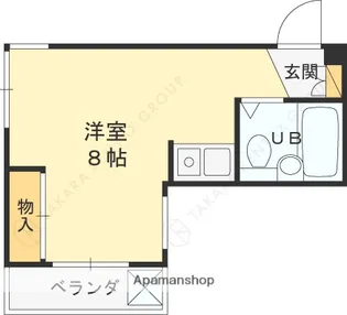 メゾンモナムール【3階】の間取り