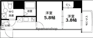 S−FORT西宮【712号室】の間取り