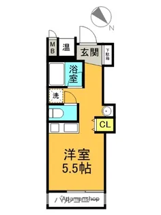 新甲子園マンション【2階】の間取り