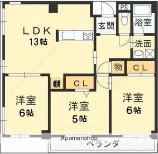 エトールIV【3階】の間取り