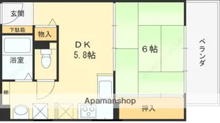 ループ若草【2階】の間取り