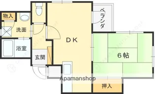 兵庫県尼崎市南武庫之荘2丁目【マンション】の間取り