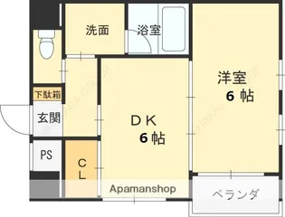 アマランス芦屋【301号室】の間取り