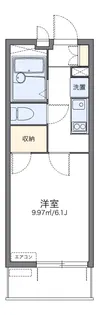 レオパレスウォーターウェーブ【1階】の間取り