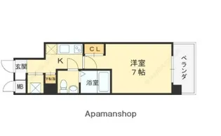 1Kの間取り画像