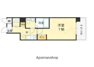 1Kの間取り画像