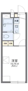 レオパレスViVi芦屋【201号室】の間取り
