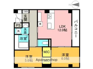 Casa Mia甲子園【3階】の間取り