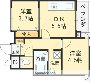 芦屋打出アーバンライフ【905号室】の間取り
