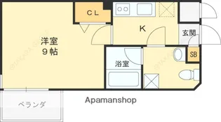 ソルセレジェイラ西宮【406号室】の間取り