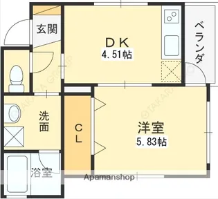 CRASIS今津駅前【3階】の間取り