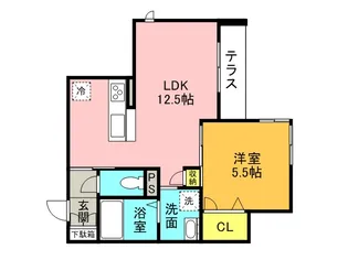 WEST COURT【1階】の間取り