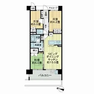 ローレルコート甲子園口【0302号室】の間取り