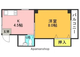 河庄マンション【3階】の間取り