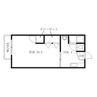 松本ハイツ【203号室】の間取り