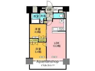 ブランシエスタ西宮【9階】の間取り