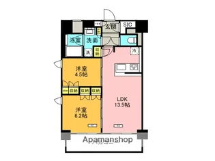 ブランシエスタ西宮【10階】の間取り