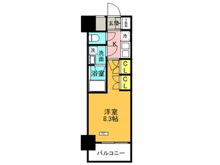 ブランシエスタ西宮【513号室】の間取り