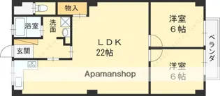 甲山グリーンハイツ【301号室】の間取り