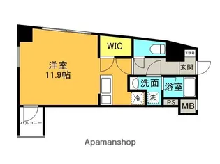 GRANDI京都【6階】の間取り
