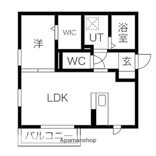 AMBER CUBE B【2階】の間取り
