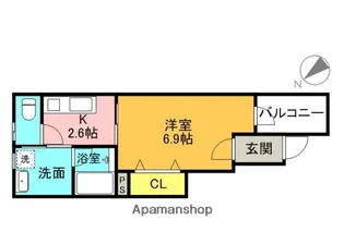 CROUD甲子園里中町【1階】の間取り