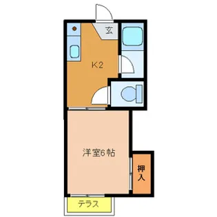 ジョイフルハイツ【106号室号室】の間取り