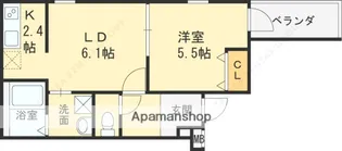 フジパレス甲子園口3番館【3階】の間取り