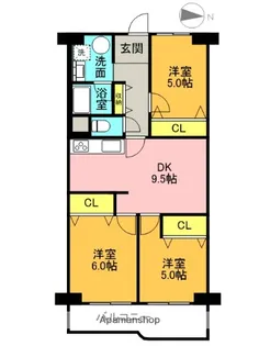 武庫川ニュースカイハイツ【608号室】の間取り