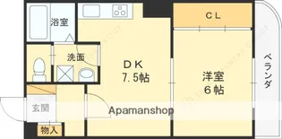 サンパレス21 南夙川【2階】の間取り