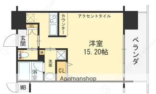 大阪府大阪市福島区海老江5丁目【マンション】の間取り